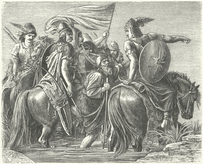 Arrival of the Hungarians in Their New Homeland by German School