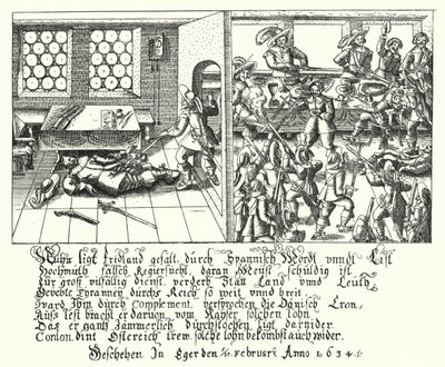Assassination of Albrecht von Wallenstein by German School