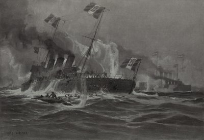 Attack of the Austro-Hungarian Navy on Two Italian Torpedo Boat Destroyers by German School