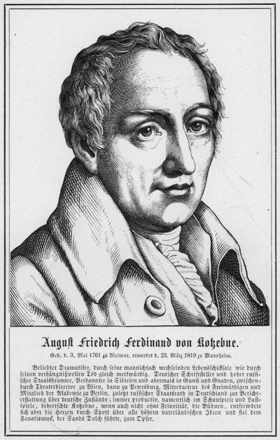 August Friedrich Ferdinand von Kotzebue by German School