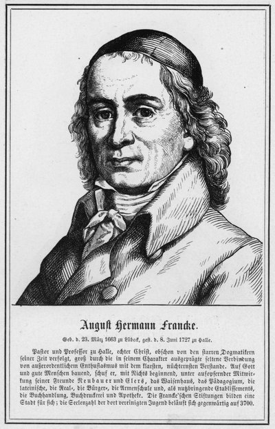 August Hermann Francke (engraving) by German School