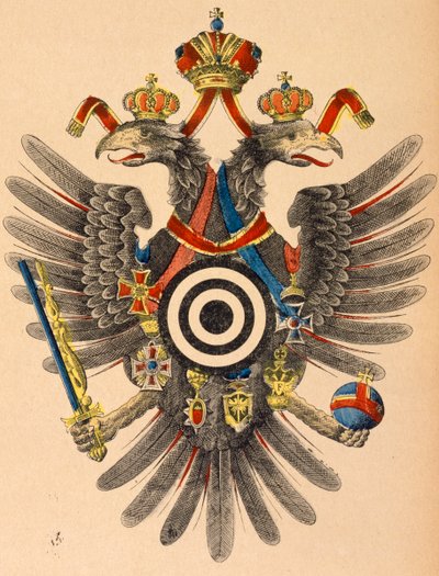 Austro-Hungarian Imperial Coat of Arms as an Archery Target, c.1865 by German School