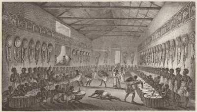 Banquet of the King of Abyssinia by German School