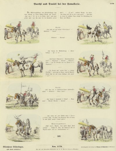 Barthl and Donisl in the Cavalry by German School