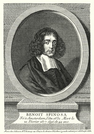 Baruch Spinoza, Dutch philosopher (engraving) by German School