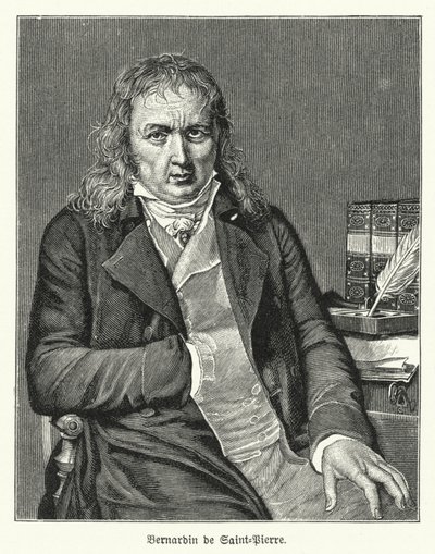Bernardin de Saint-Pierre, French novelist and botanist by German School