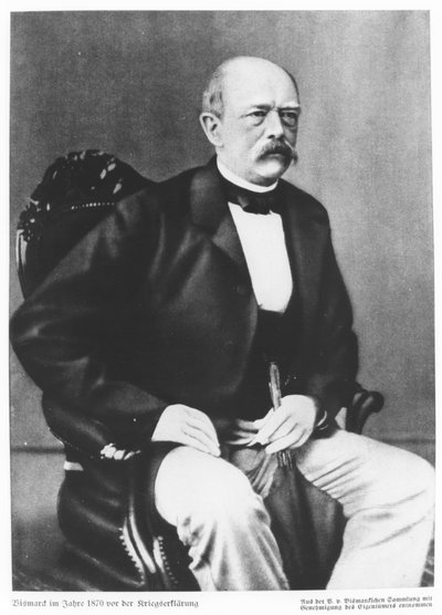 Bismarck in 1870 Before the Declaration of War by German School
