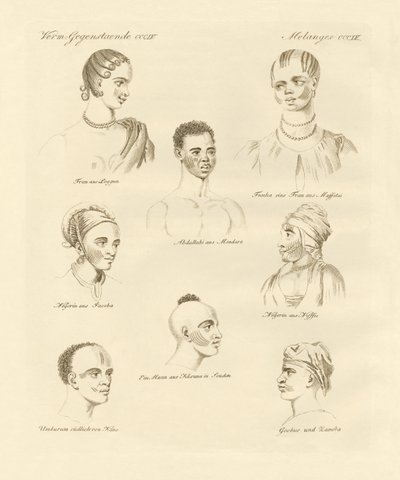 Blacks Tribe in the Middle of Africa by German School