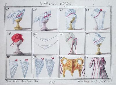 Bonnets and corsets, from a series on women