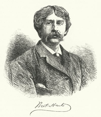 Bret Harte, American Short Story Writer and Poet (engraving) by German School