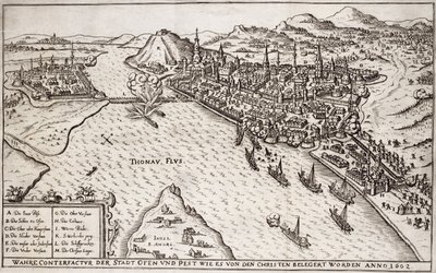 Buda and Pest Besieged by the Christians in 1602, Illustration from a Book on the Ottoman Campaigns in Europe, Engraved by Paul Furst by German School