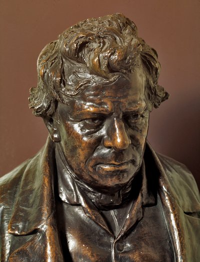 Bust of Bronze by German Physicist George Simon Ohm (1787-1854) by German School
