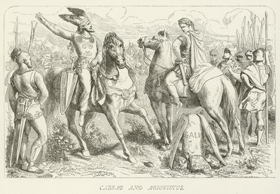 Caesar and Ariovistus by German School