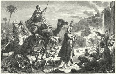 Caliph Umar entering Jerusalem, 637 by German School