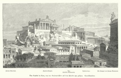 Capitoline Hill, ancient Rome by German School