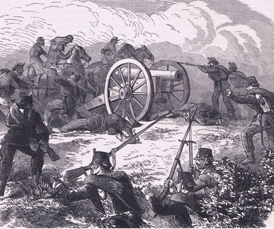 Capture of a field gun by German School
