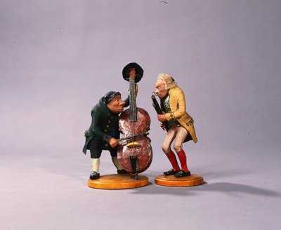 Caricature figurines of musicians, made in Nuremberg, 1836 by German School