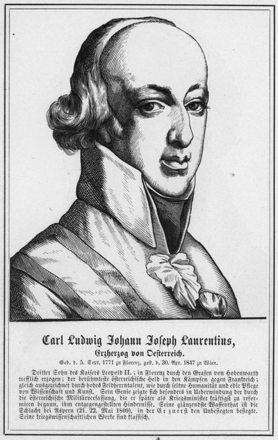 Carl Ludwig Johann Joseph Laurentius, Archduke of Austria (engraving) by German School