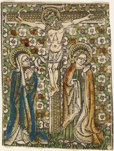 Christ on the Cross with Mary and Saint John, c.1460 by German School