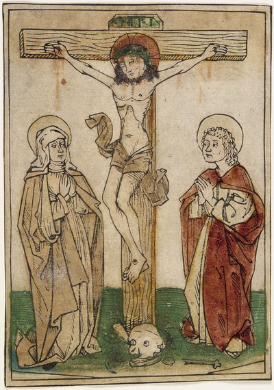 Christ on the Cross with Mary and Saint John, c.1470-80 by German School