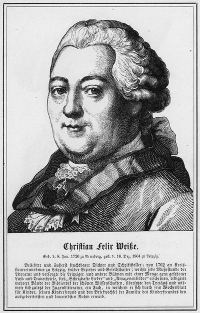 Christian Felix Weisse by German School