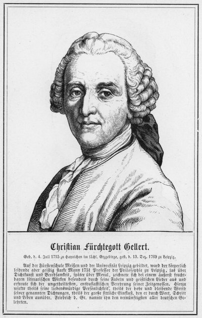 Christian Furchtegott Gellert by German School