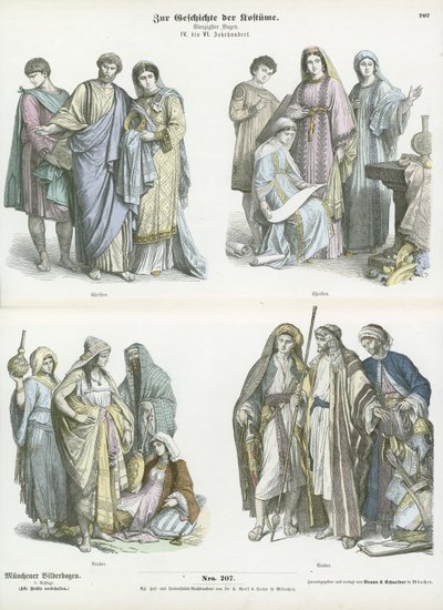 Christians and Arabs, 4th-6th Century by German School