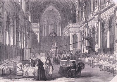 Church in Paris Converted into a Hospital by German School
