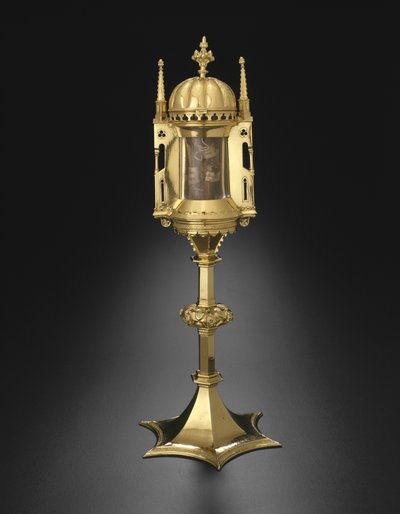 Circular Monstrance with Domed Roof from Braunschweig, Germany by German School