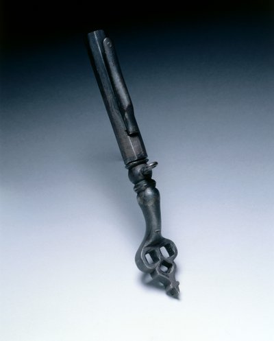 Combined wheel-lock spanner and powder measure by German School