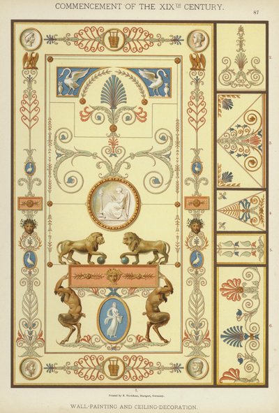 Commencement of the 19th Century, Wall-Painting and Ceiling-Decoration by German School