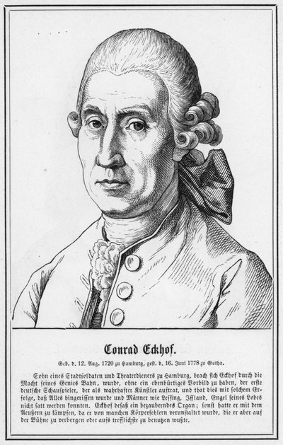 Conrad Eckhof (engraving) by German School