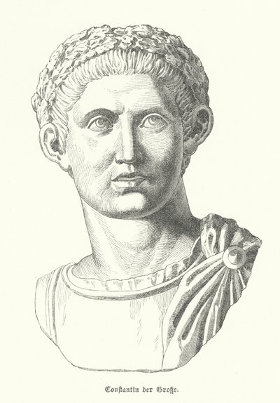 Constantine the Great, Roman Emperor by German School