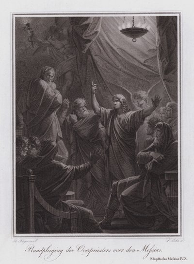 Consultation of the High Priest about the Messiah by German School