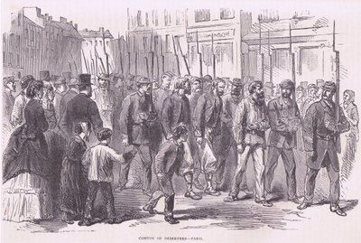 Convoy of deserters-Paris by German School