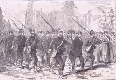 Convoy of prisoners by German School