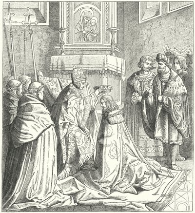 Coronation of the Holy Roman Emperor Frederick III by German School