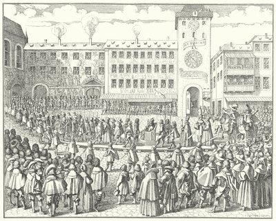 Coronation Procession of Matthias, Holy Roman Emperor in 1612 by German School