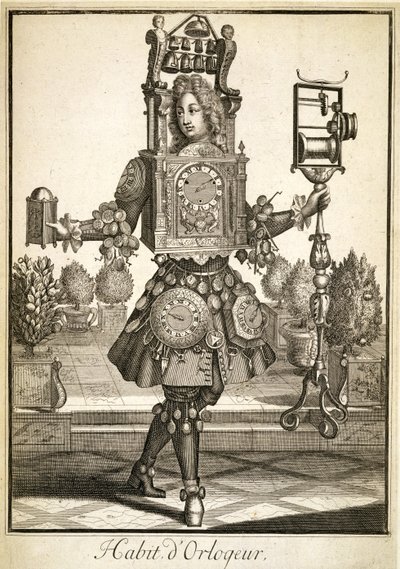 Costume for a Clock Maker, pub. by Gerard Valck c.1690 by German School
