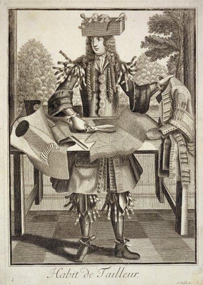 Costume for a Tailor, pub. by Gerard Valck c.1690 by German School