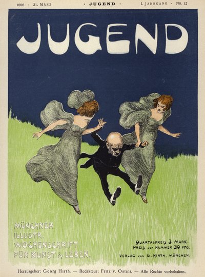 Cover Illustration for Jugend Magazine, 1896 by German School