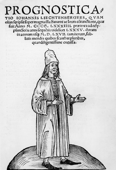 Cover illustration from Pronosticatio in Latin by Johannes Lichtenberger by German School