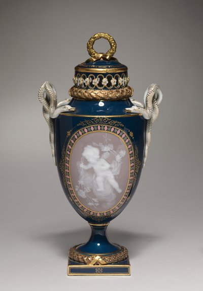 Covered Vase by German School