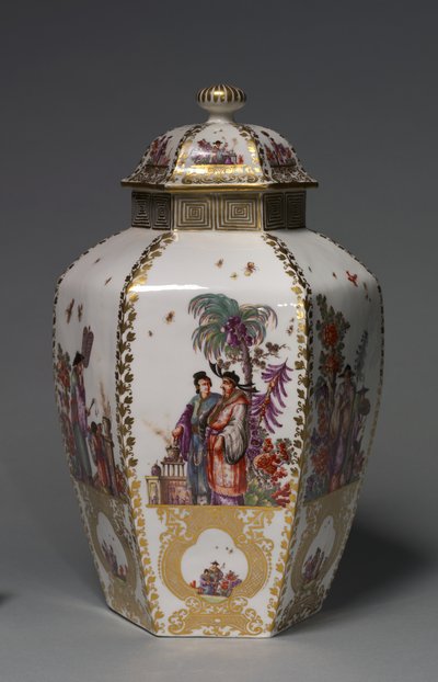 Covered Vase by German School