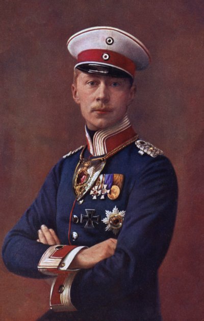 Crown Prince Wilhelm, Eldest Son of Kaiser Wilhelm II of Germany by German School