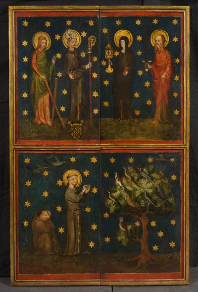 Crucifixion triptych by German School