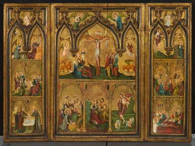 Crucifixion Triptych by German School