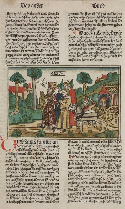 David and the Ark of the Covenant by German School