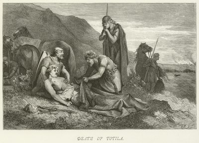 Death of Totila by German School