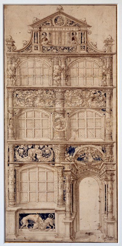 Decoration of a House Facade by German School